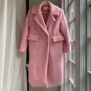 Super cozy, pink teddy coat